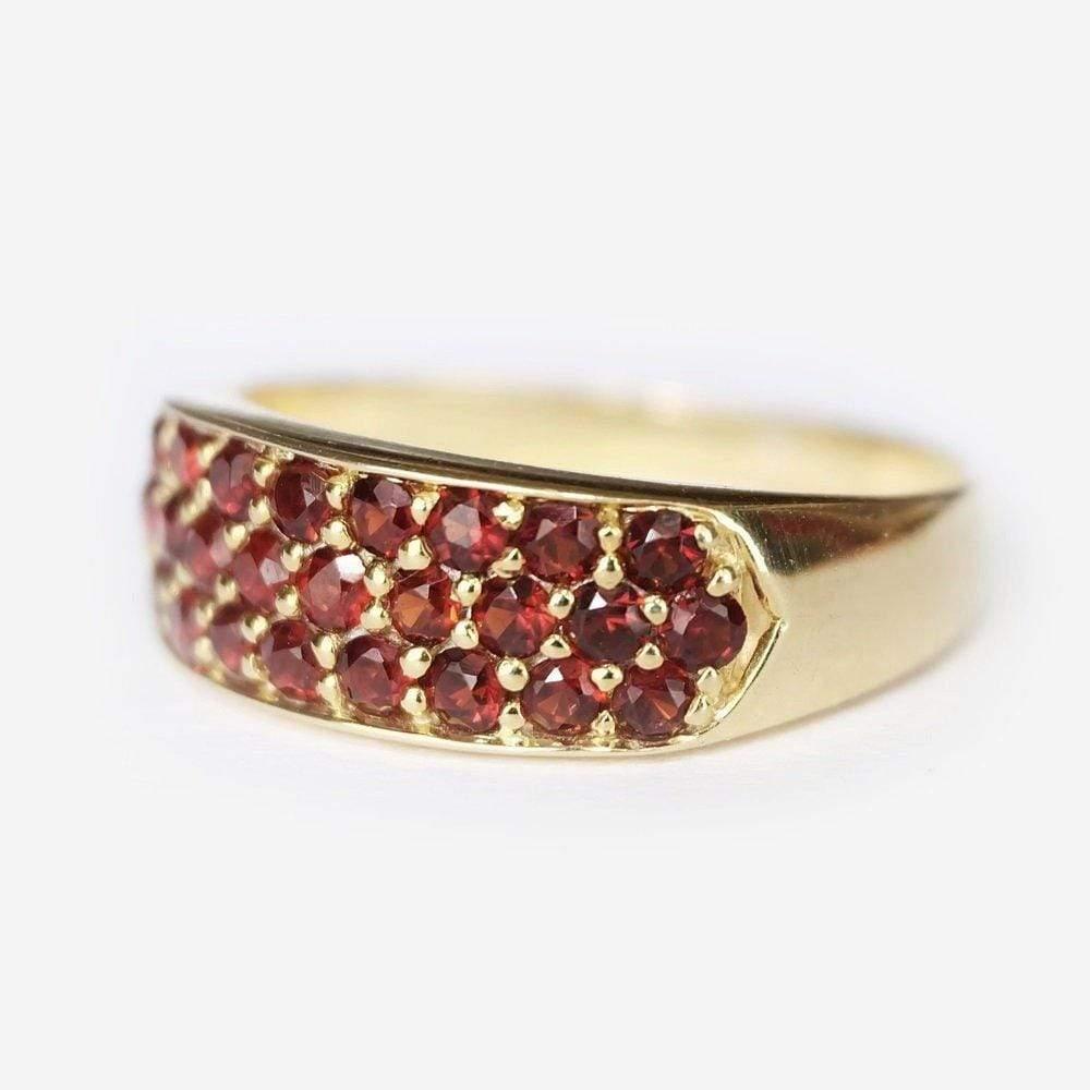 0.25 Carats 14k Solid Gold Garnet Engagement Ring - SOVATS