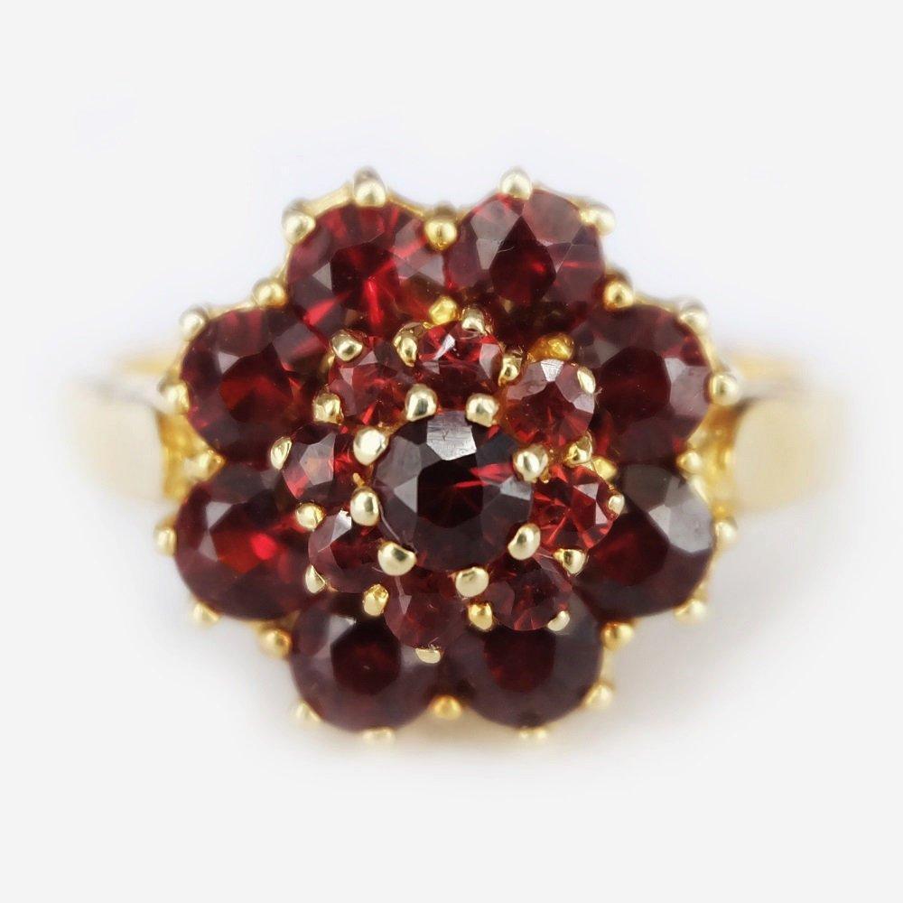 0.30 Carats 14k Solid Gold Garnet Engagement Ring - SOVATS