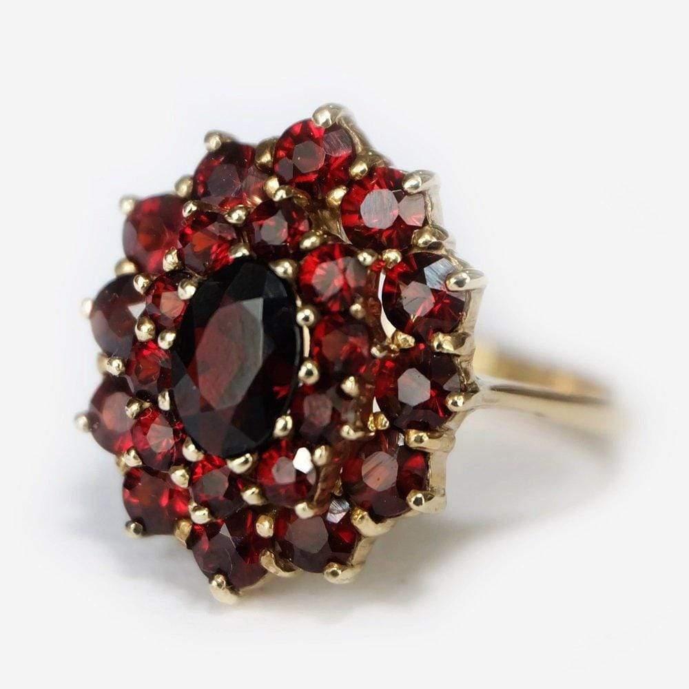 1.10 Carats 14k Solid Gold Garnet Engagement Ring - SOVATS