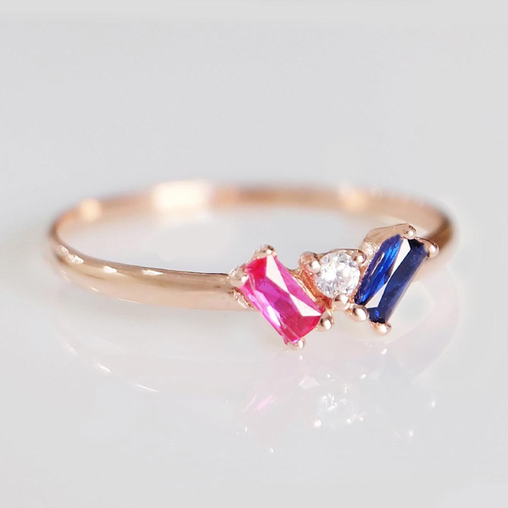 Rhodolite Sapphire Ring Joan - SOVATS