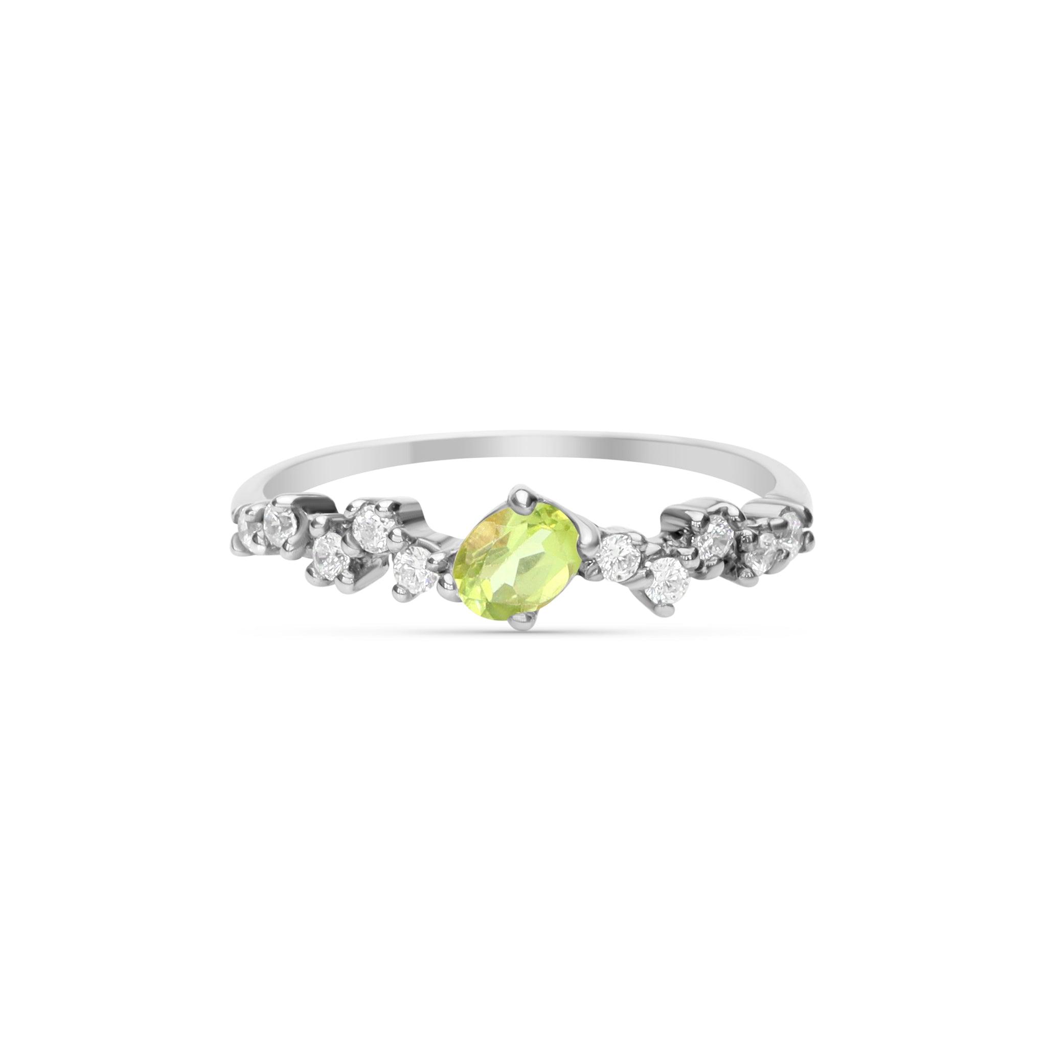 Peridot Diamond Ring Cacilie