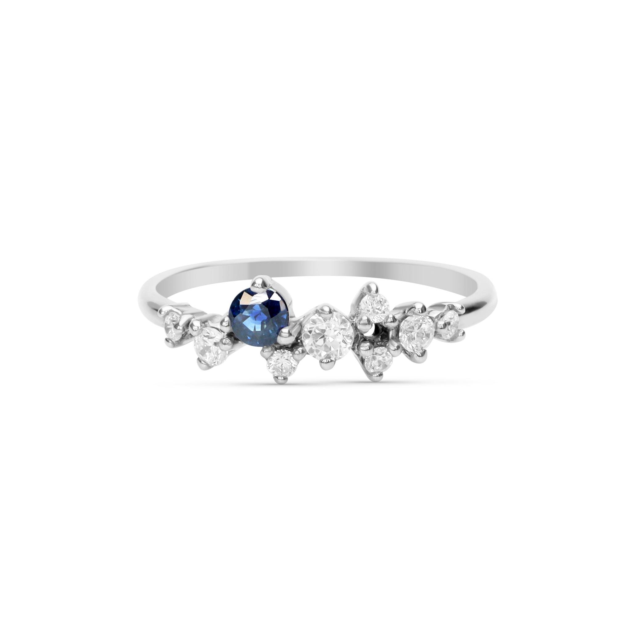 Sapphire Diamond Ring Nomiki