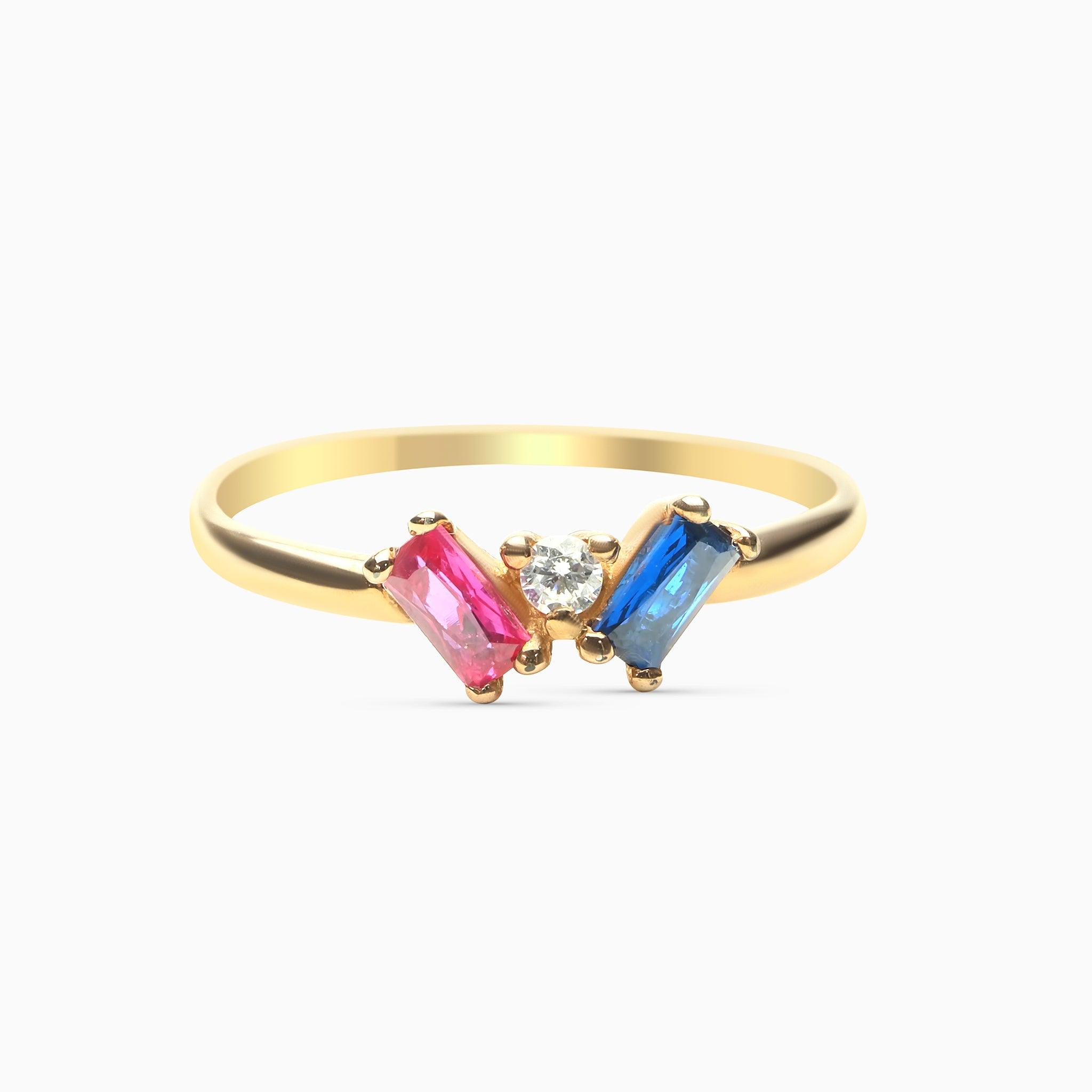 Rhodolite Sapphire Ring Joan