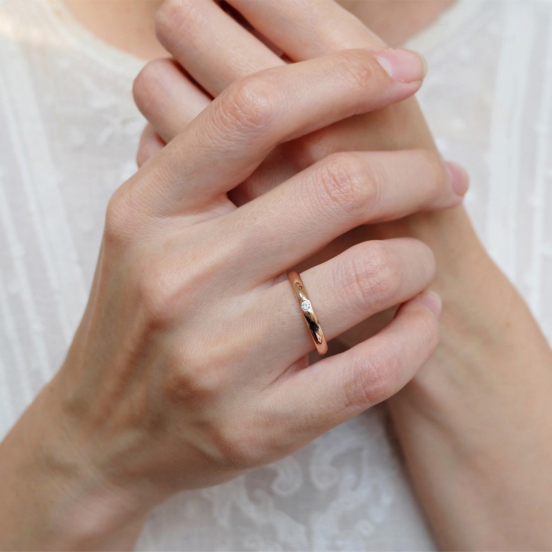Diamond Band Ring Alda - SOVATS