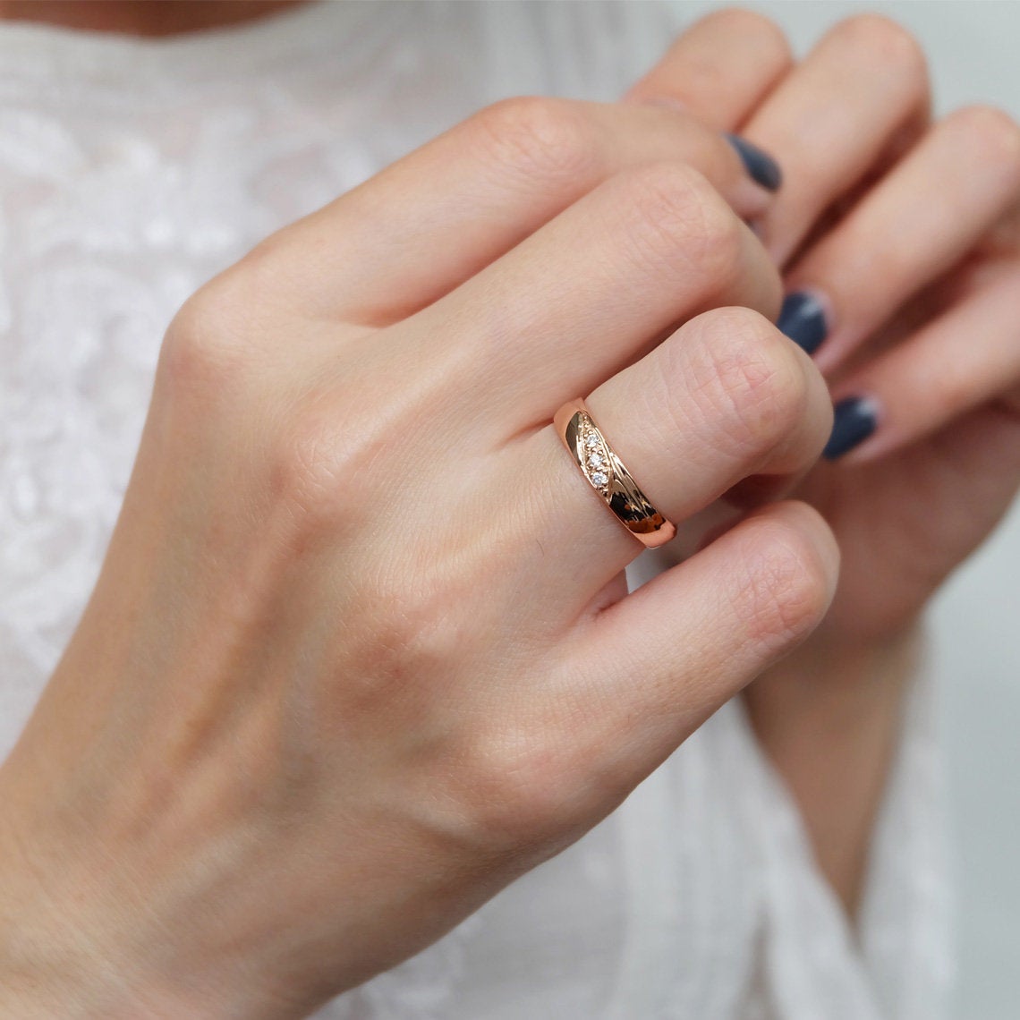 Diamond Band Ring Lia - SOVATS