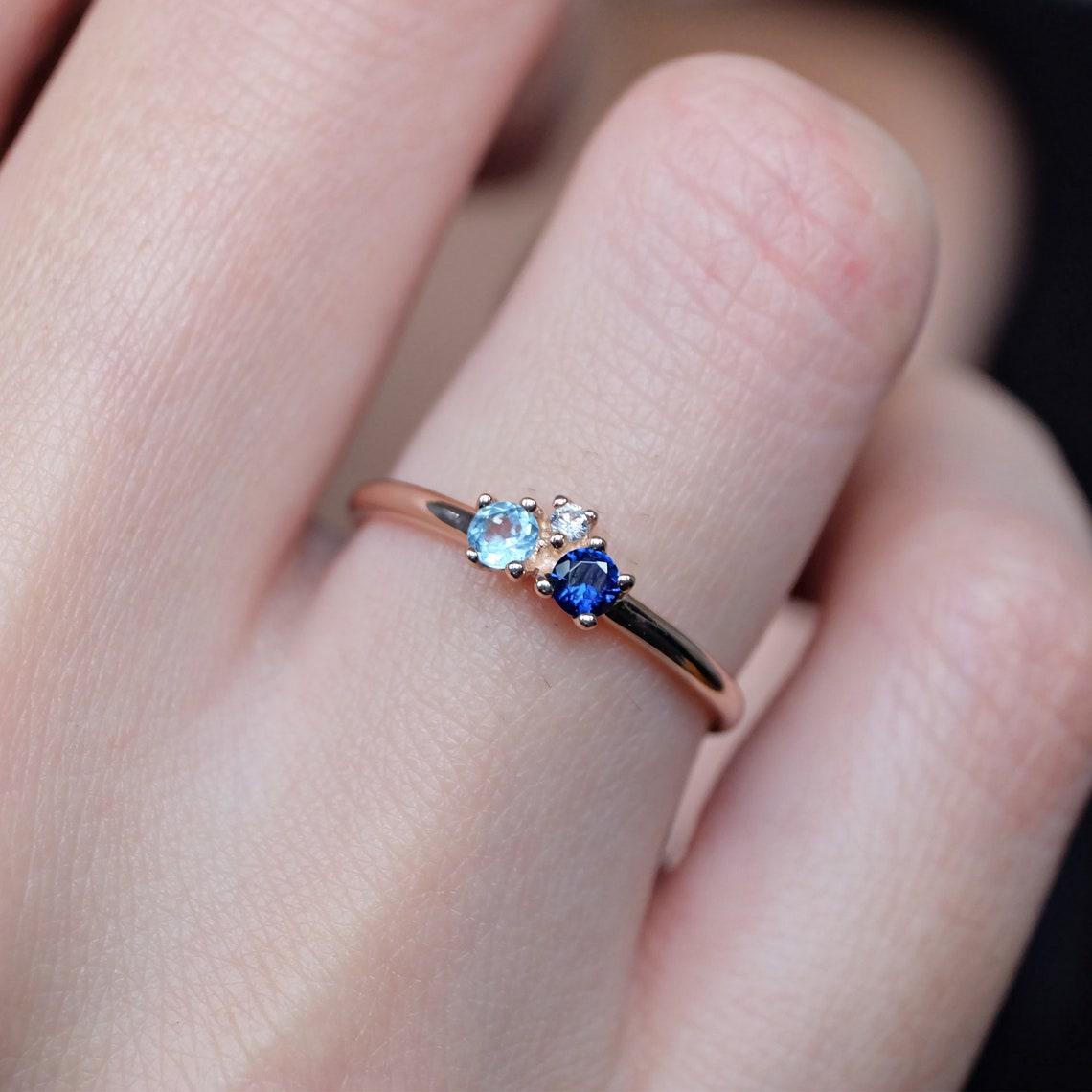 Dual Birthstone Ring Duri - SOVATS