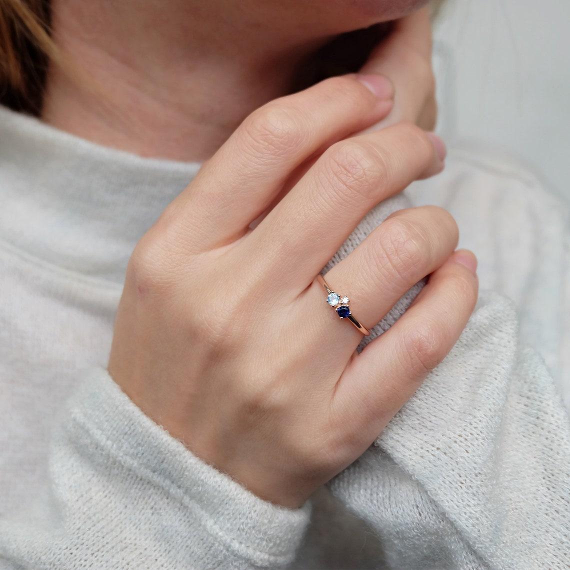Dual Birthstone Ring Duri - SOVATS