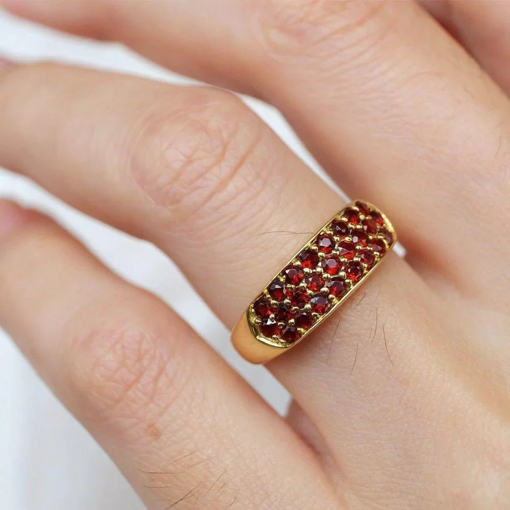 Garnet Cluster Ring Juno - SOVATS