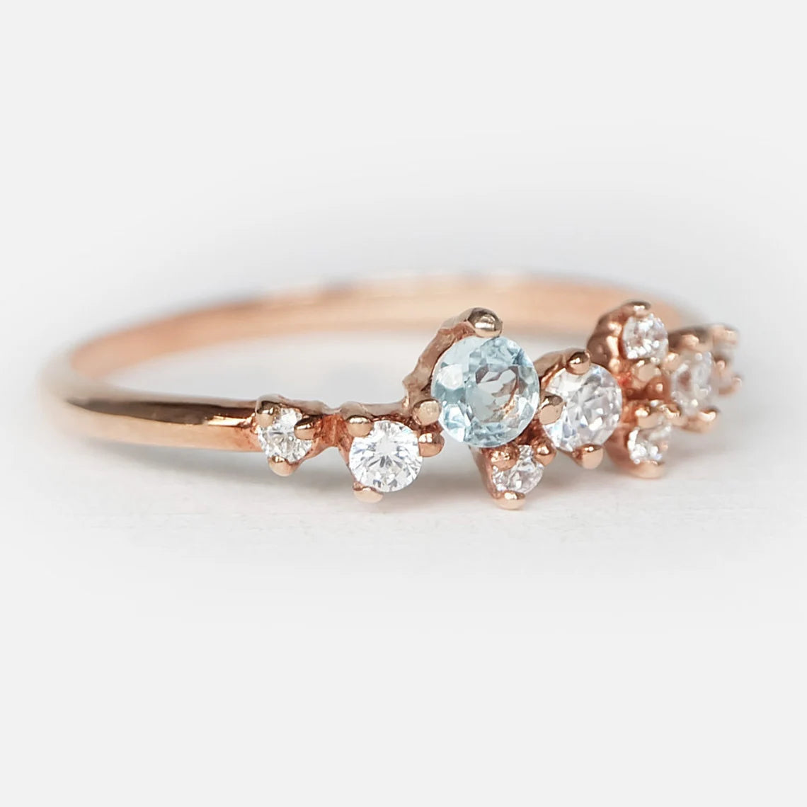 Aquamarine Diamond Ring Nomiki