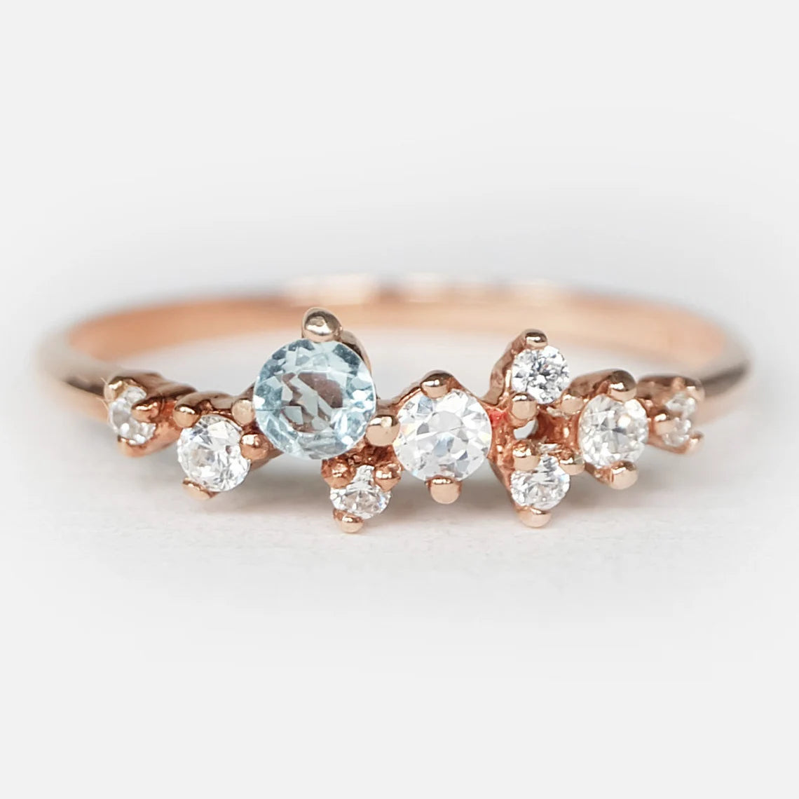 Aquamarine Diamond Ring Nomiki