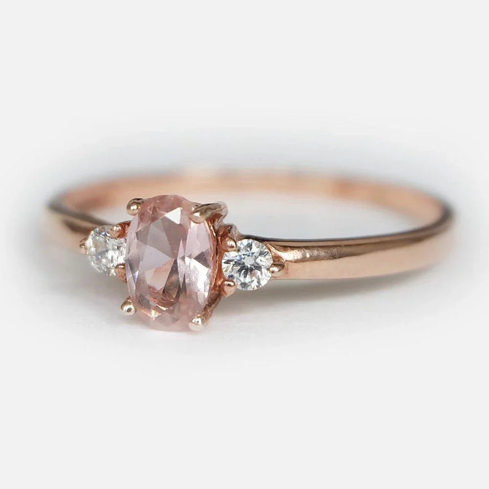 Morganite Diamond Ring Laurine - SOVATS