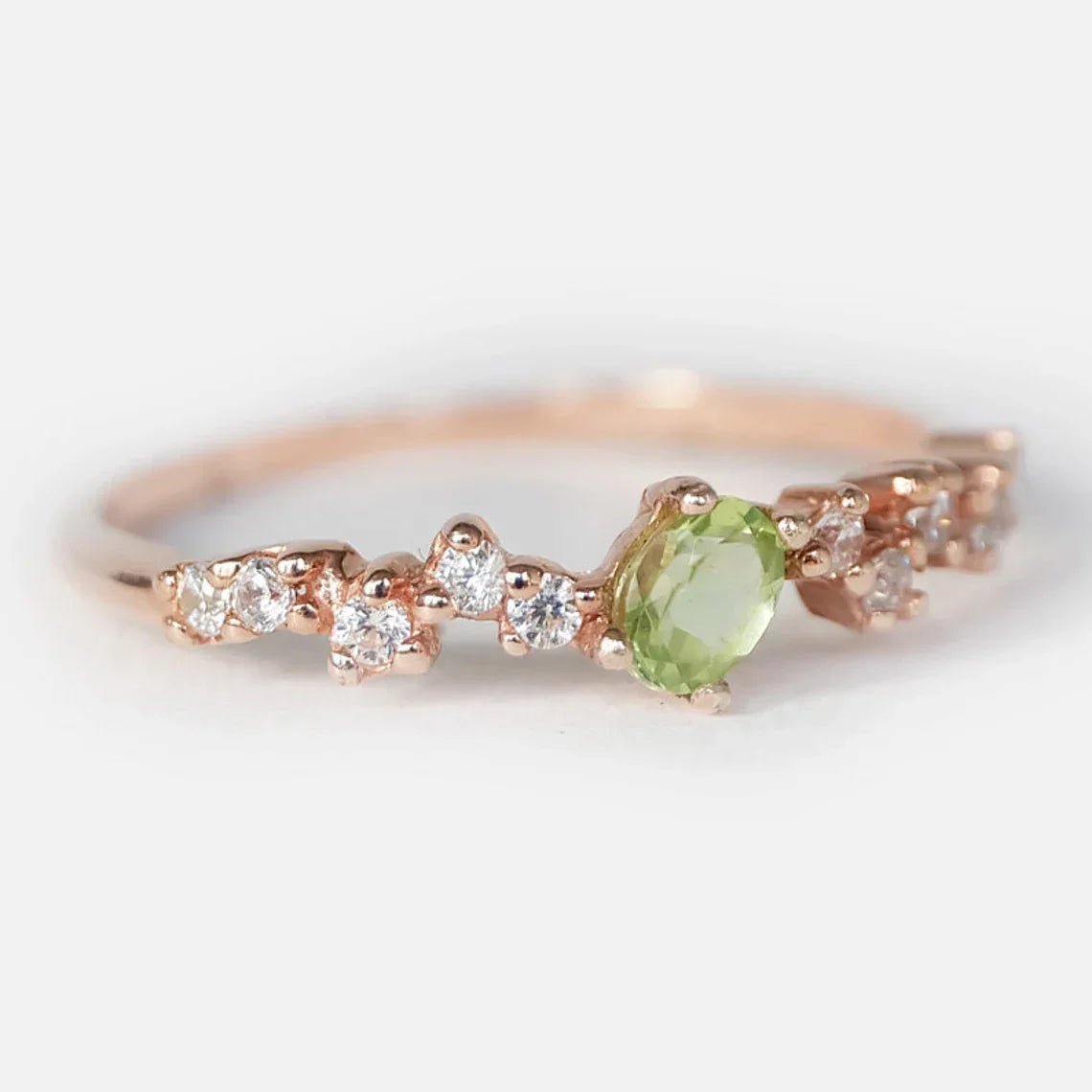 Peridot Diamond Ring Agnes - SOVATS